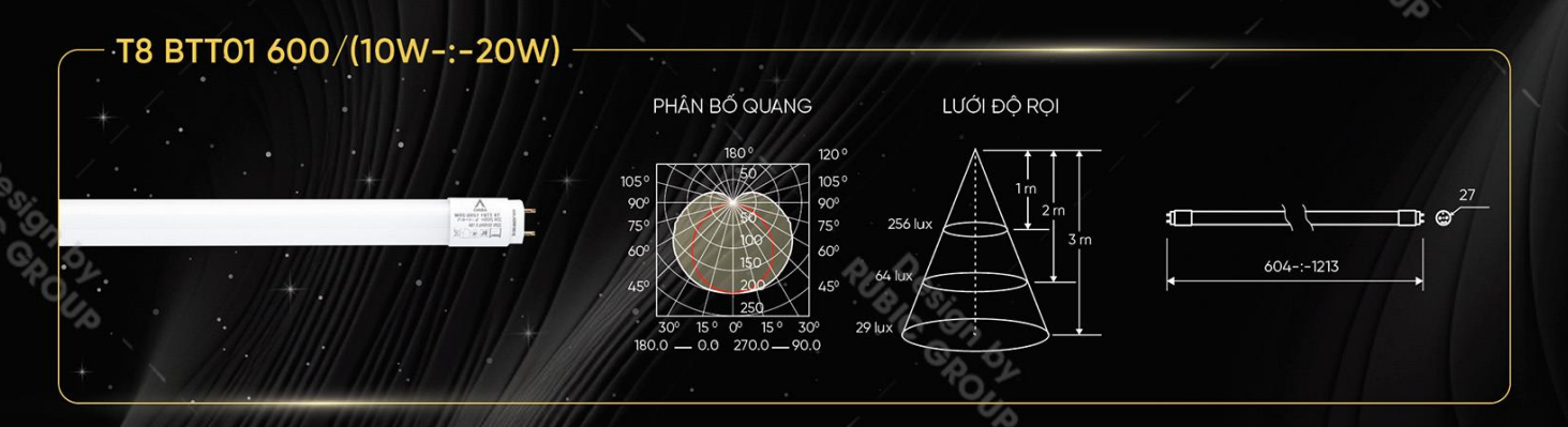 Bóng đèn LED TUBE thủy tinh