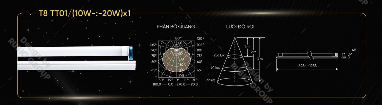 Bóng đèn LED TUBE Thủy tinh