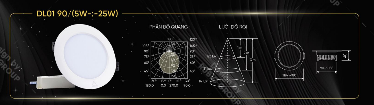 Đèn LED downlight DL01