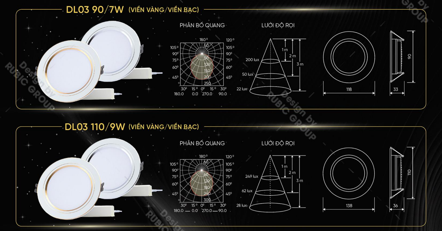 Đèn LED downlight DL03