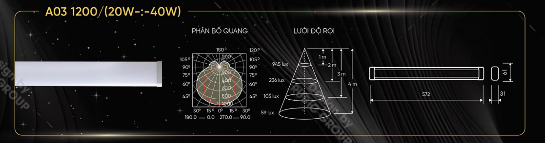 Bộ đèn LED A04