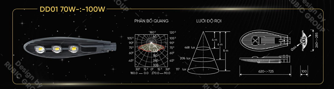 Đèn LED chiếu sáng đường DD01