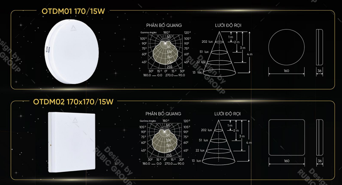 Đèn LED ốp trần đổi màu